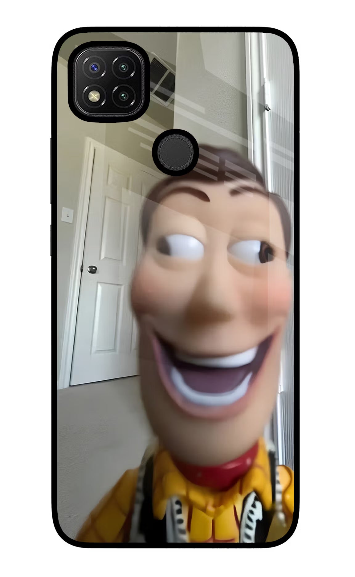 Side Eye Woody Redmi 9 Glass Case