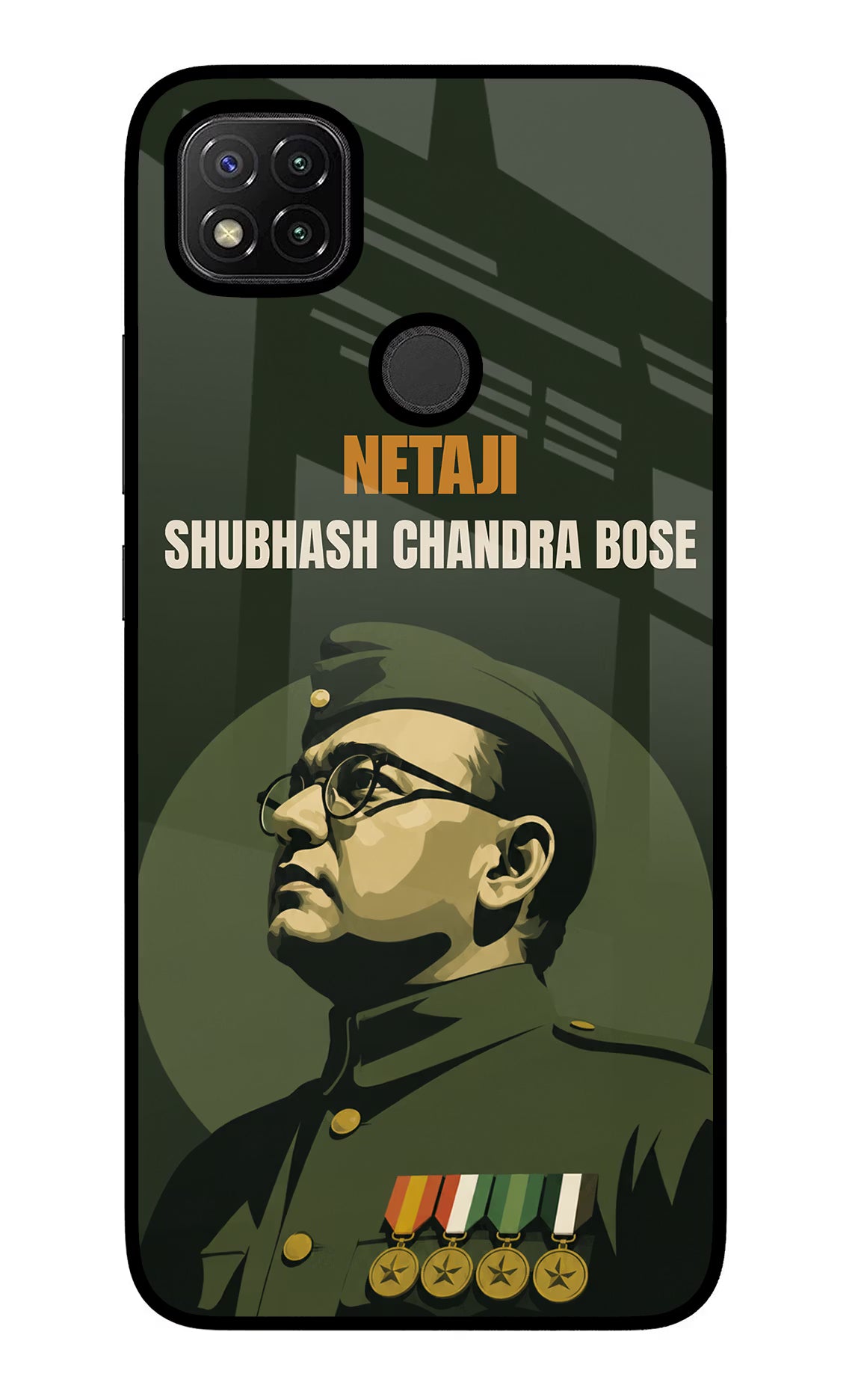 Netaji Legacy Redmi 9 Glass Case