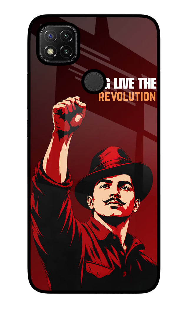 Bhagat Singh Revolution Redmi 9 Glass Case