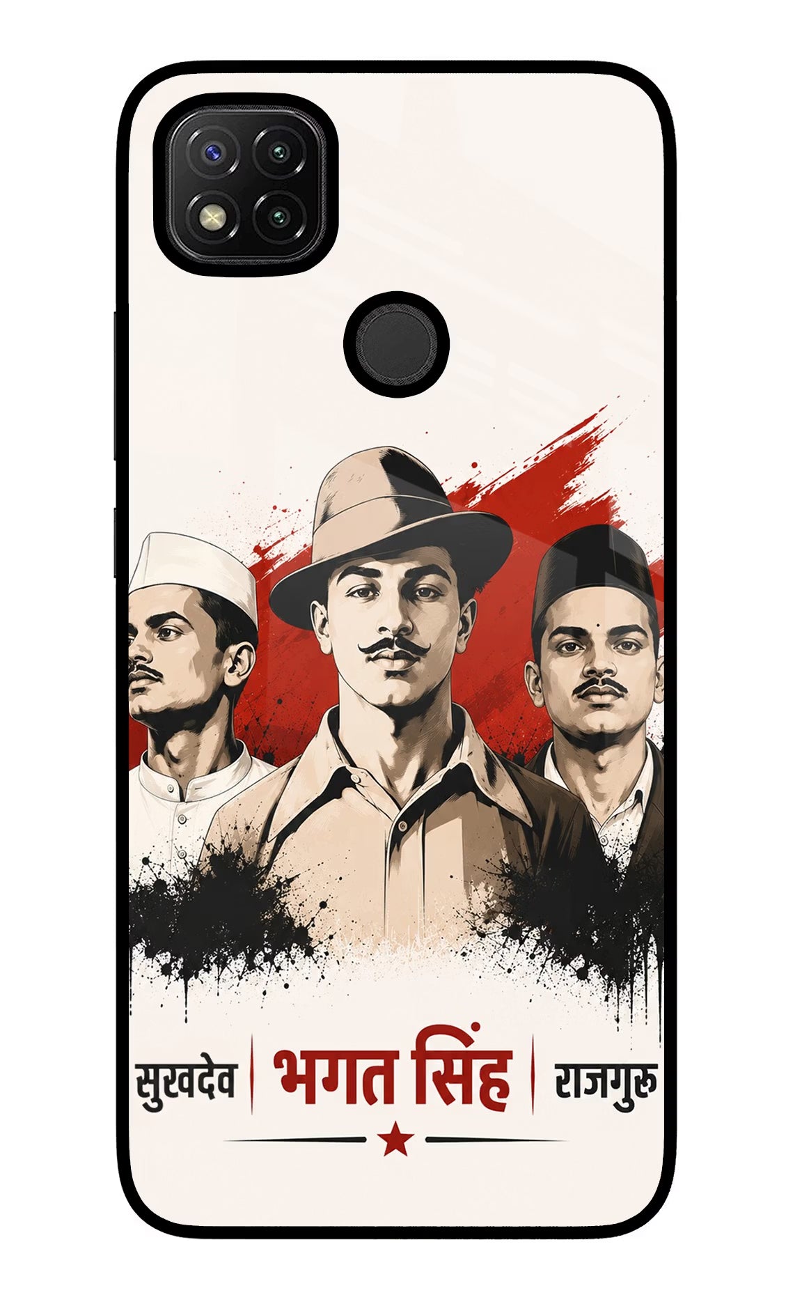 Sardar Patel Iron Will Redmi 9 Glass Case