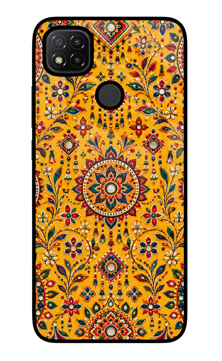 Sunlit Aura Redmi 9 Back Cover, Glass case
