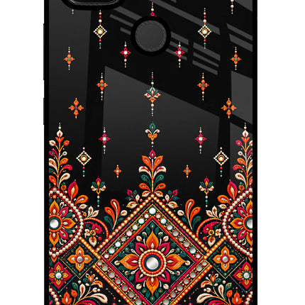 Noir Mehfil Redmi 9 Glass Case