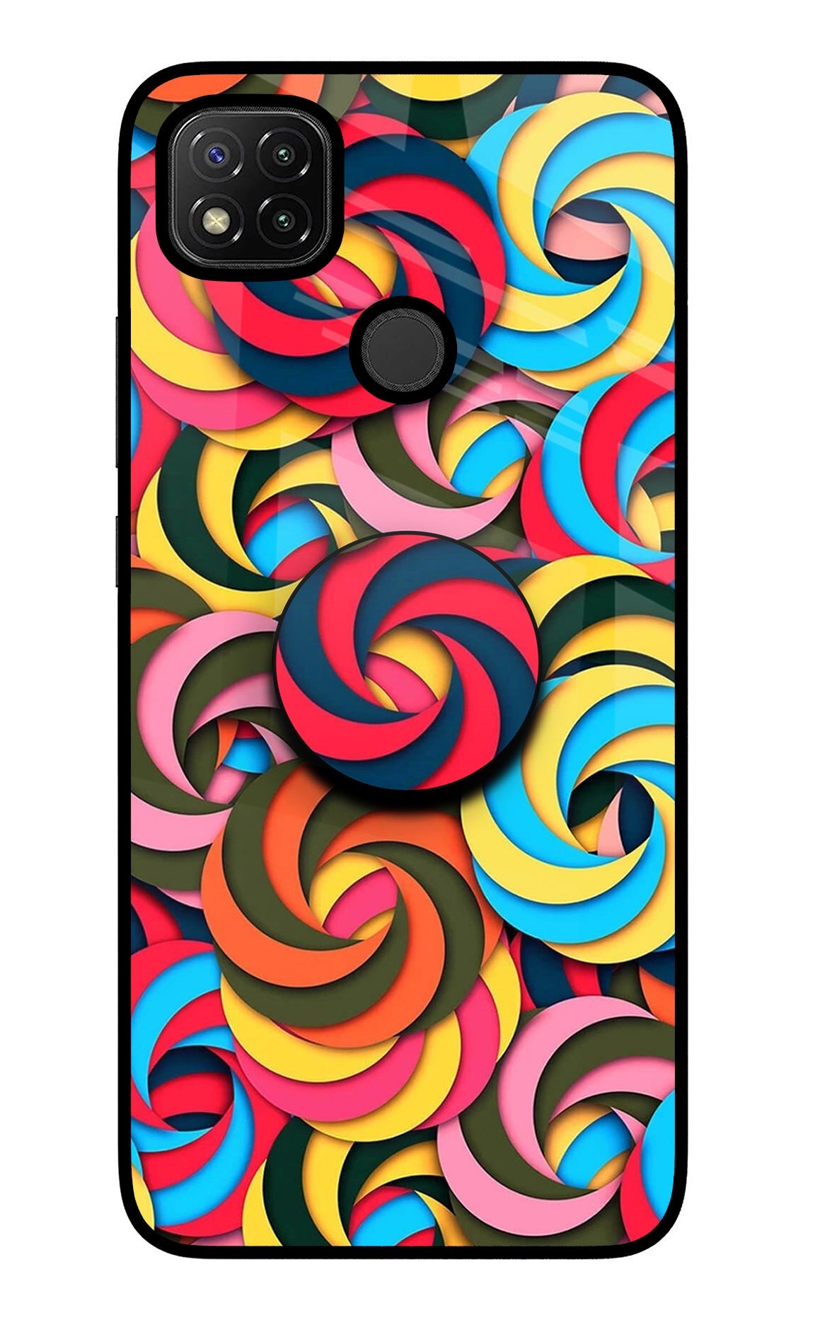 Spiral Pattern Redmi 9 Pop Case