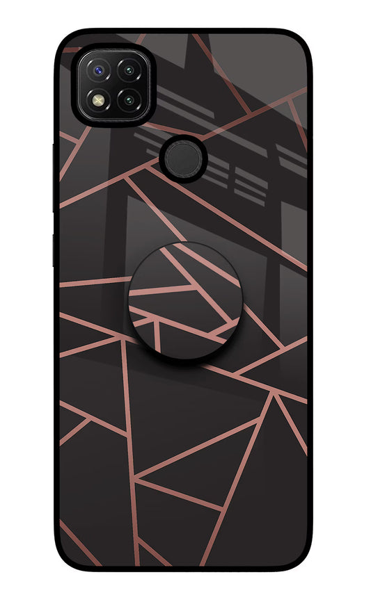 Geometric Pattern Redmi 9 Glass Case