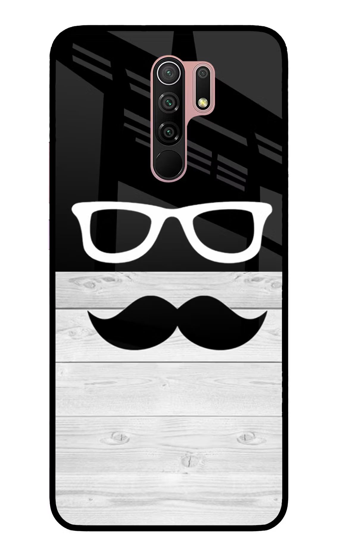 Mustache Redmi 9 Prime/Poco M2/M2 reloaded Glass Case