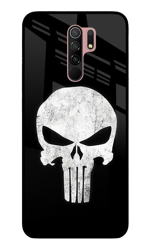 Punisher Skull Redmi 9 Prime/Poco M2/M2 reloaded Glass Case