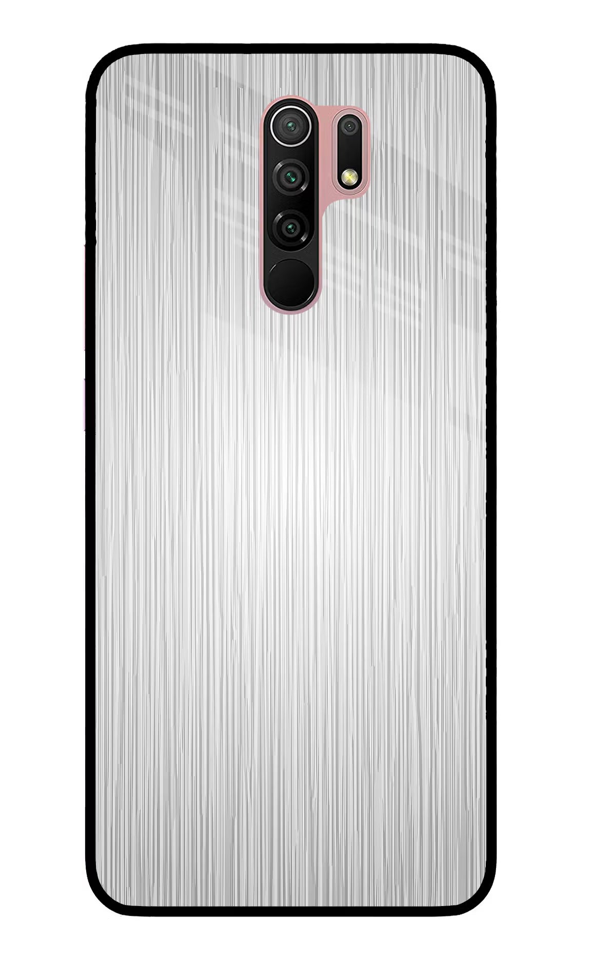 Wooden Grey Texture Redmi 9 Prime/Poco M2/M2 reloaded Glass Case Back Cover by Casekaro