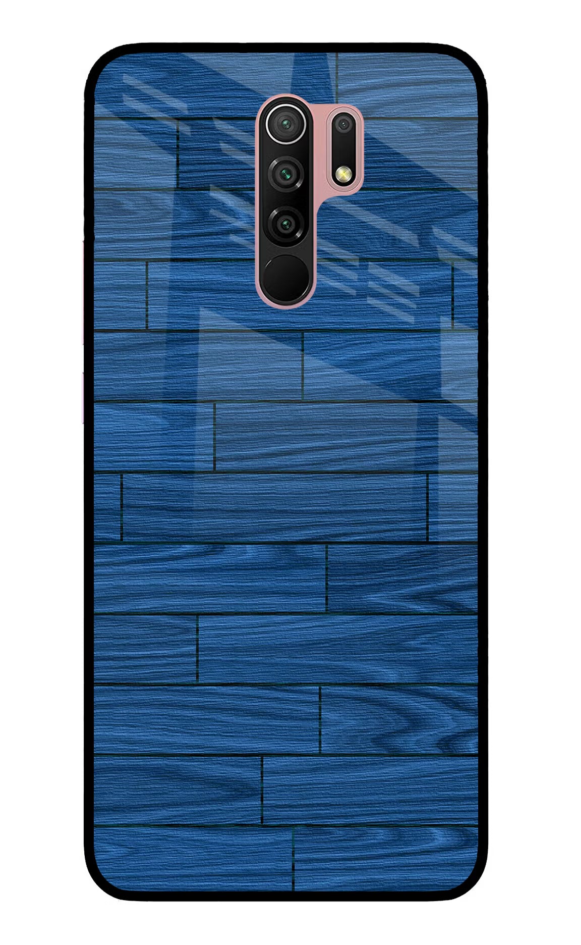Wooden Texture Redmi 9 Prime/Poco M2/M2 reloaded Glass Case