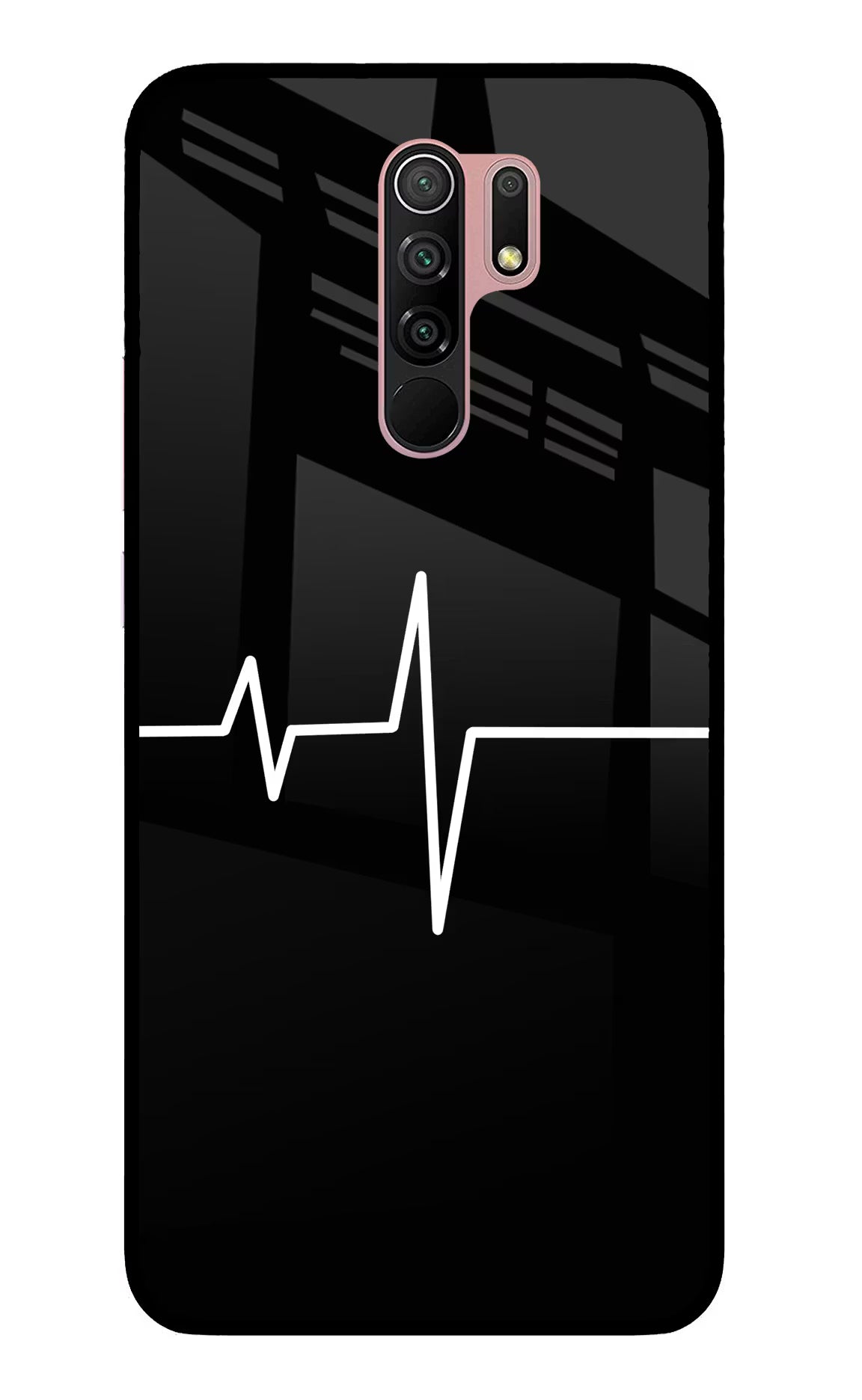 Heart Beats Redmi 9 Prime/Poco M2/M2 reloaded Glass Case Back Cover by Casekaro