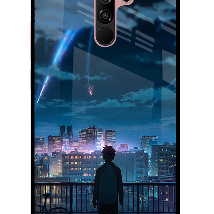 Anime Redmi 9 Prime/Poco M2/M2 reloaded Glass Case Back Cover by Casekaro