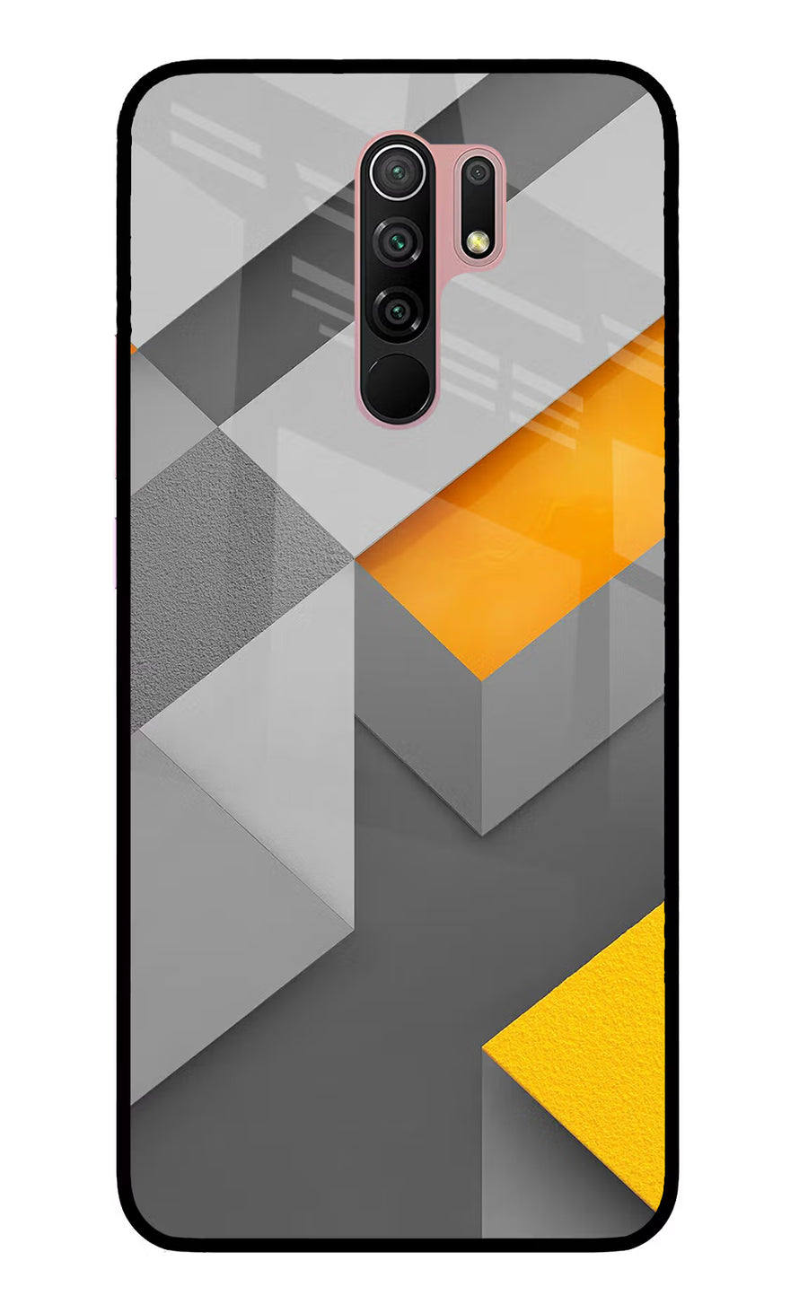 Abstract Redmi 9 Prime/Poco M2/M2 reloaded Back Cover, Glass case