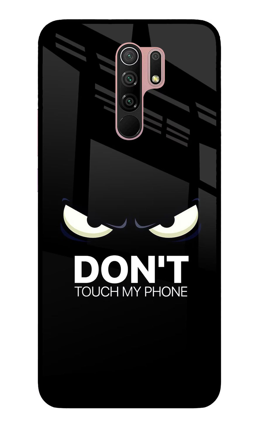 Don'T Touch My Phone Redmi 9 Prime/Poco M2/M2 reloaded Back Cover, Glass case