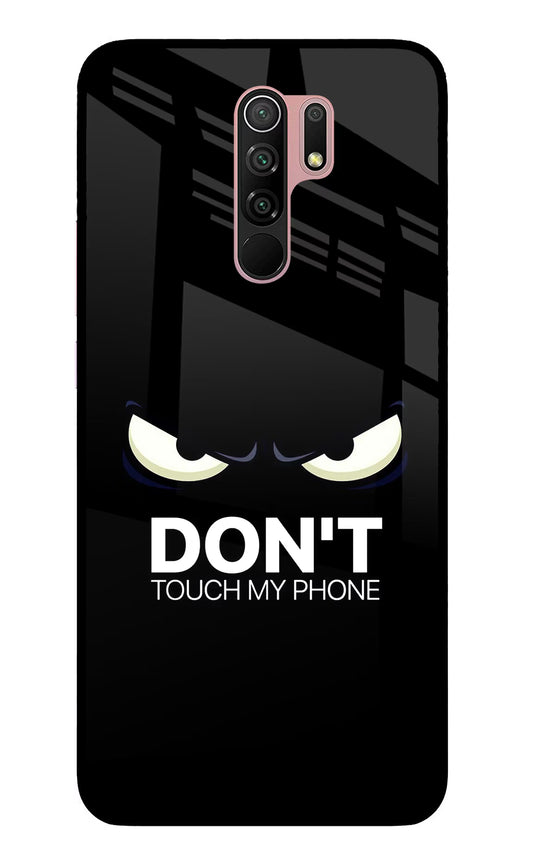 Don'T Touch My Phone Redmi 9 Prime/Poco M2/M2 reloaded Glass Case