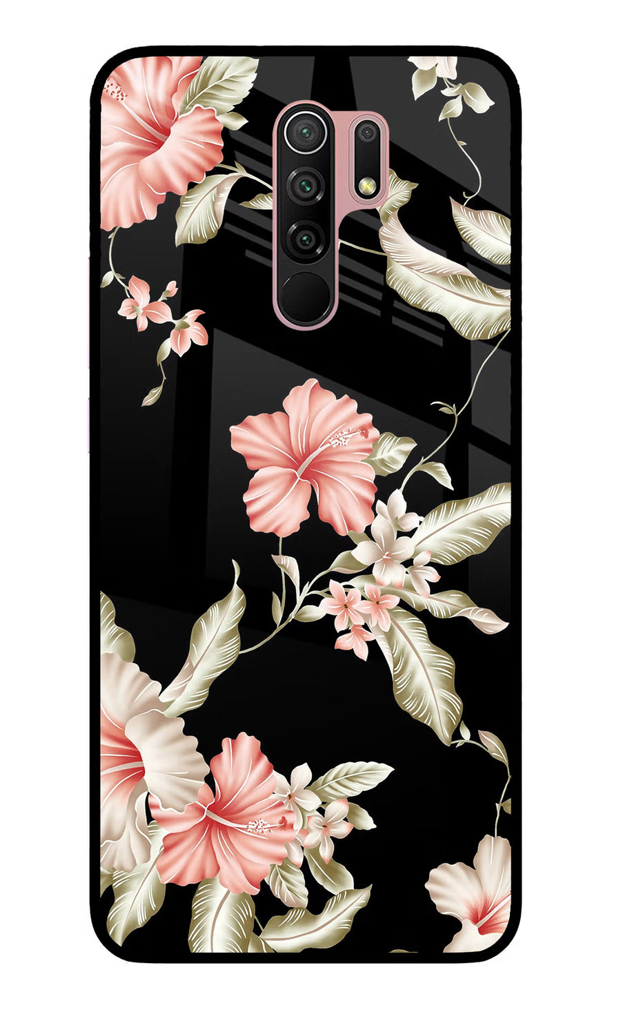 Flowers Redmi 9 Prime/Poco M2/M2 reloaded Back Cover, Glass case