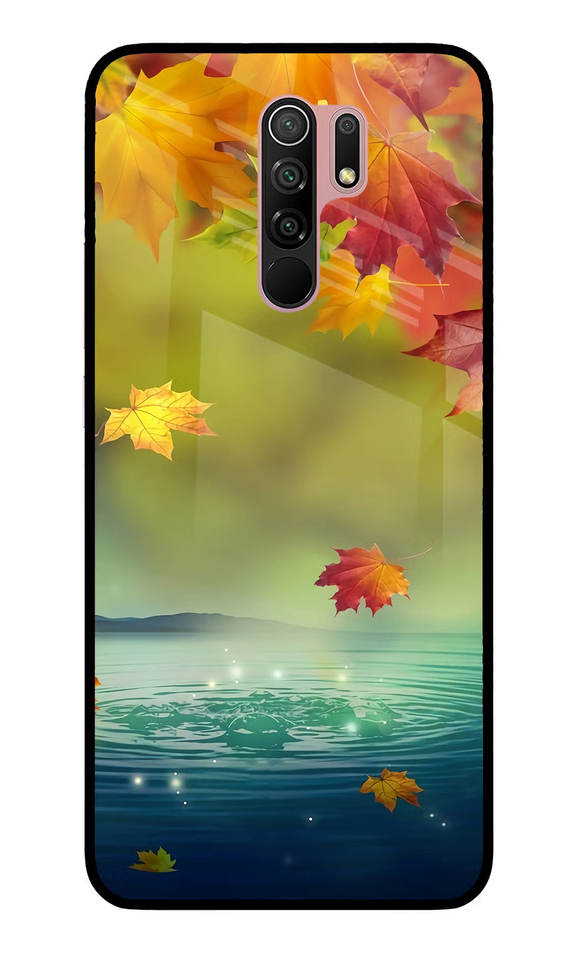 Flowers Redmi 9 Prime/Poco M2/M2 reloaded Glass Case Back Cover by Casekaro