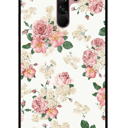 Flowers Redmi 9 Prime/Poco M2/M2 reloaded Glass Case