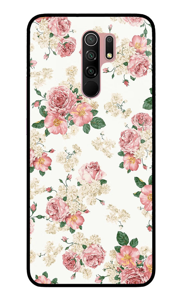 Flowers Redmi 9 Prime/Poco M2/M2 reloaded Glass Case