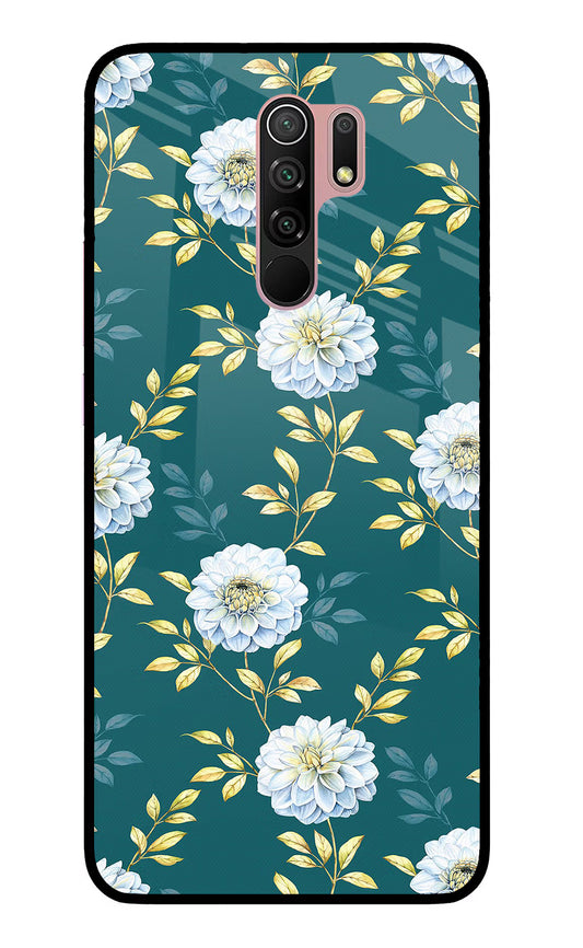 Flowers Redmi 9 Prime/Poco M2/M2 reloaded Glass Case
