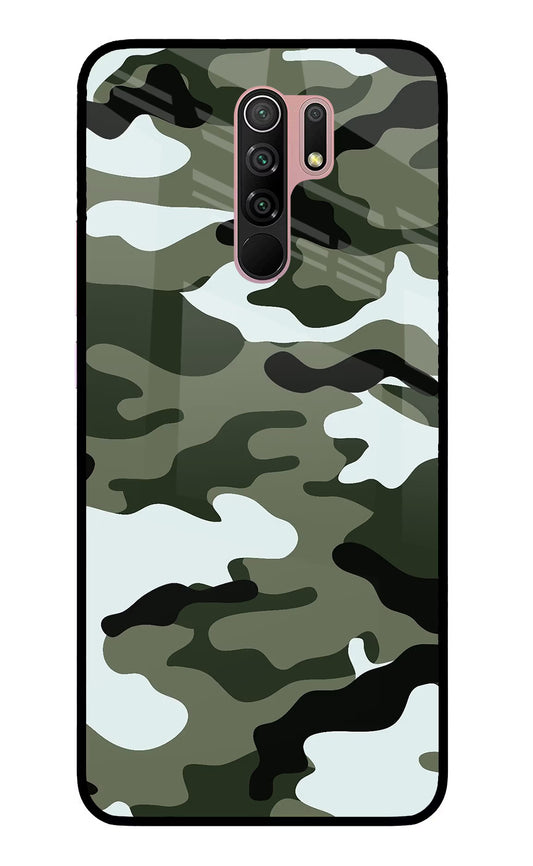 Camouflage Redmi 9 Prime/Poco M2/M2 reloaded Glass Case