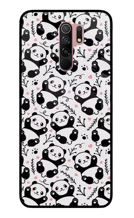Cute Panda Redmi 9 Prime/Poco M2/M2 reloaded Glass Case