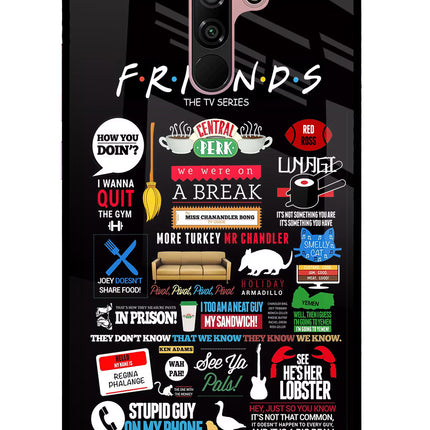 FRIENDS Redmi 9 Prime/Poco M2/M2 reloaded Glass Case Back Cover by Casekaro