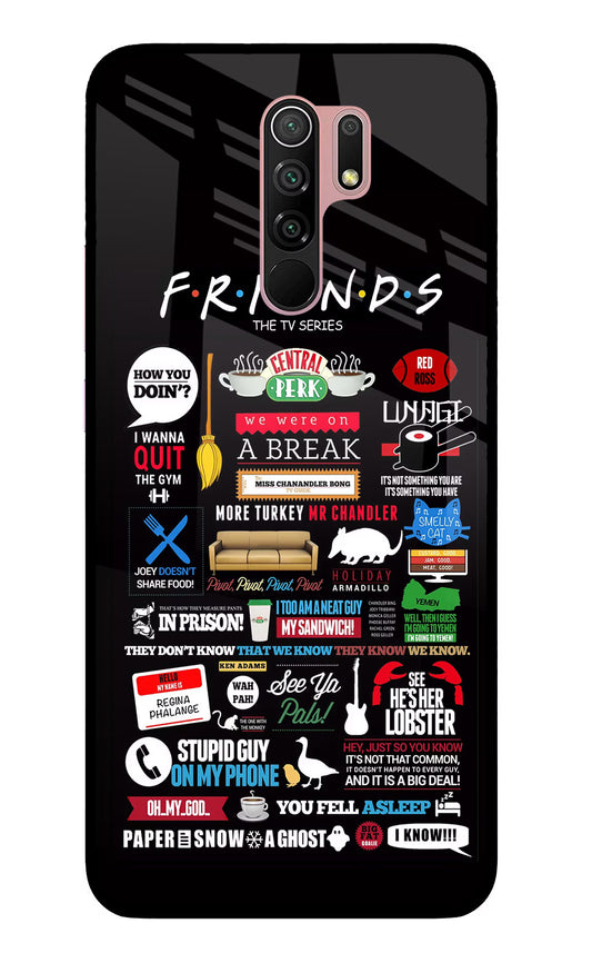 FRIENDS Redmi 9 Prime/Poco M2/M2 reloaded Glass Case