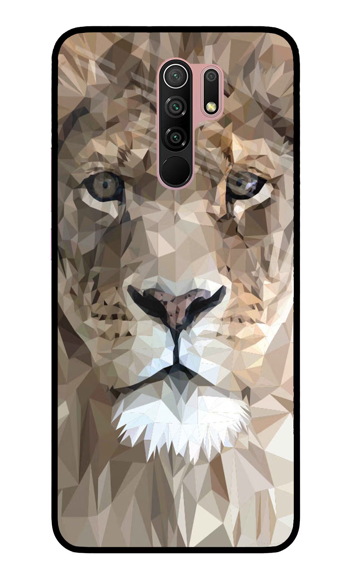Lion Art Redmi 9 Prime/Poco M2/M2 reloaded Glass Case