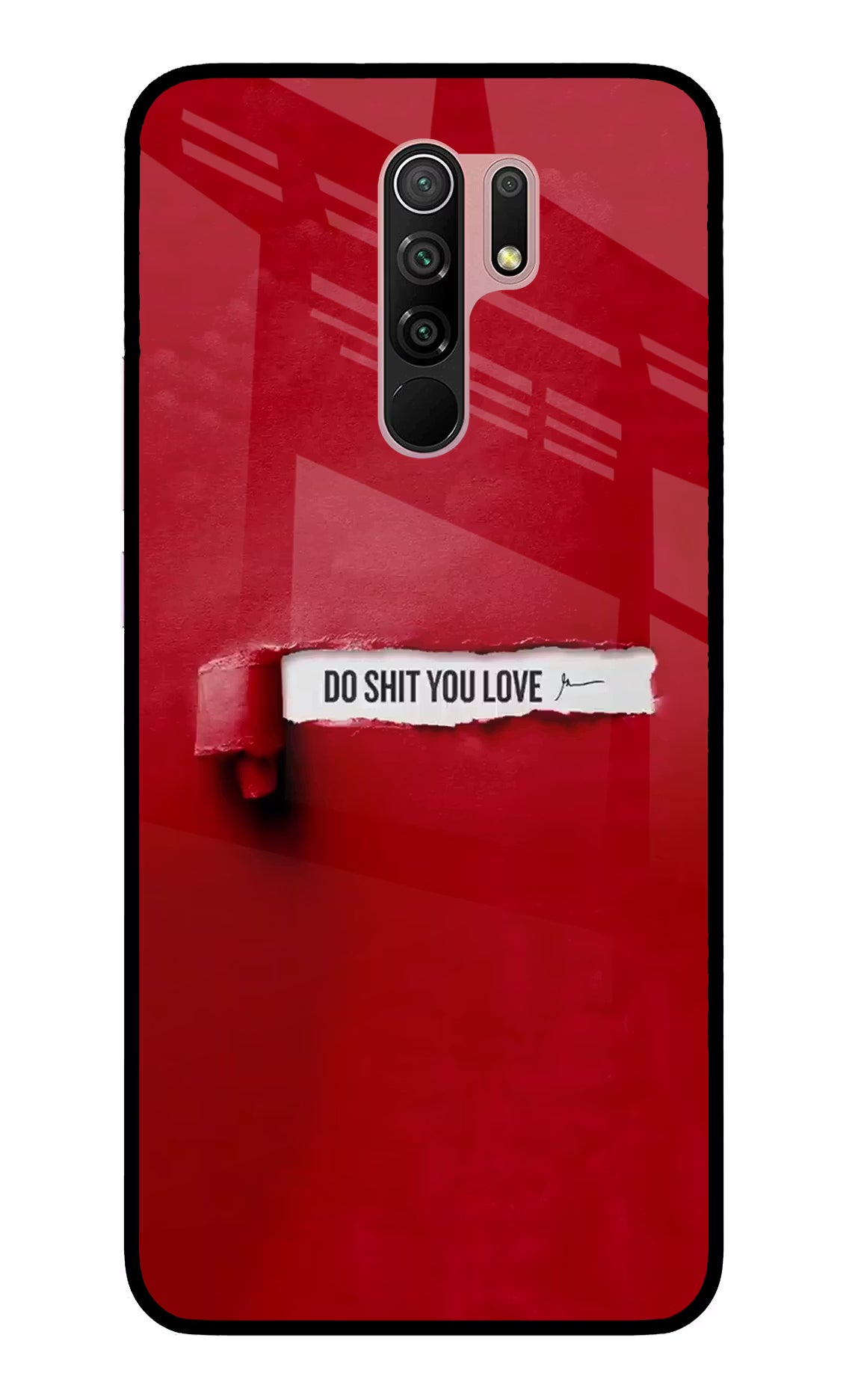 Do Shit You Love Redmi 9 Prime/Poco M2/M2 reloaded Glass Case Back Cover by Casekaro