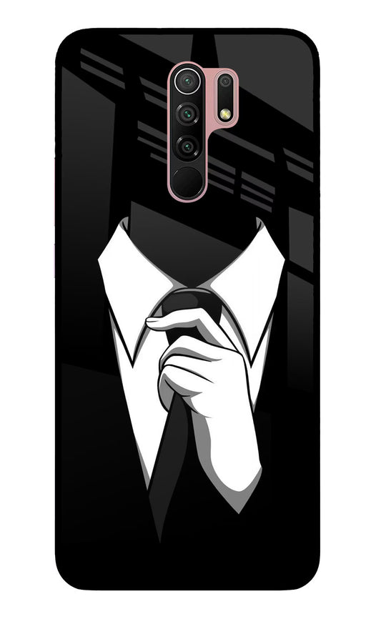 Black Tie Redmi 9 Prime/Poco M2/M2 reloaded Glass Case