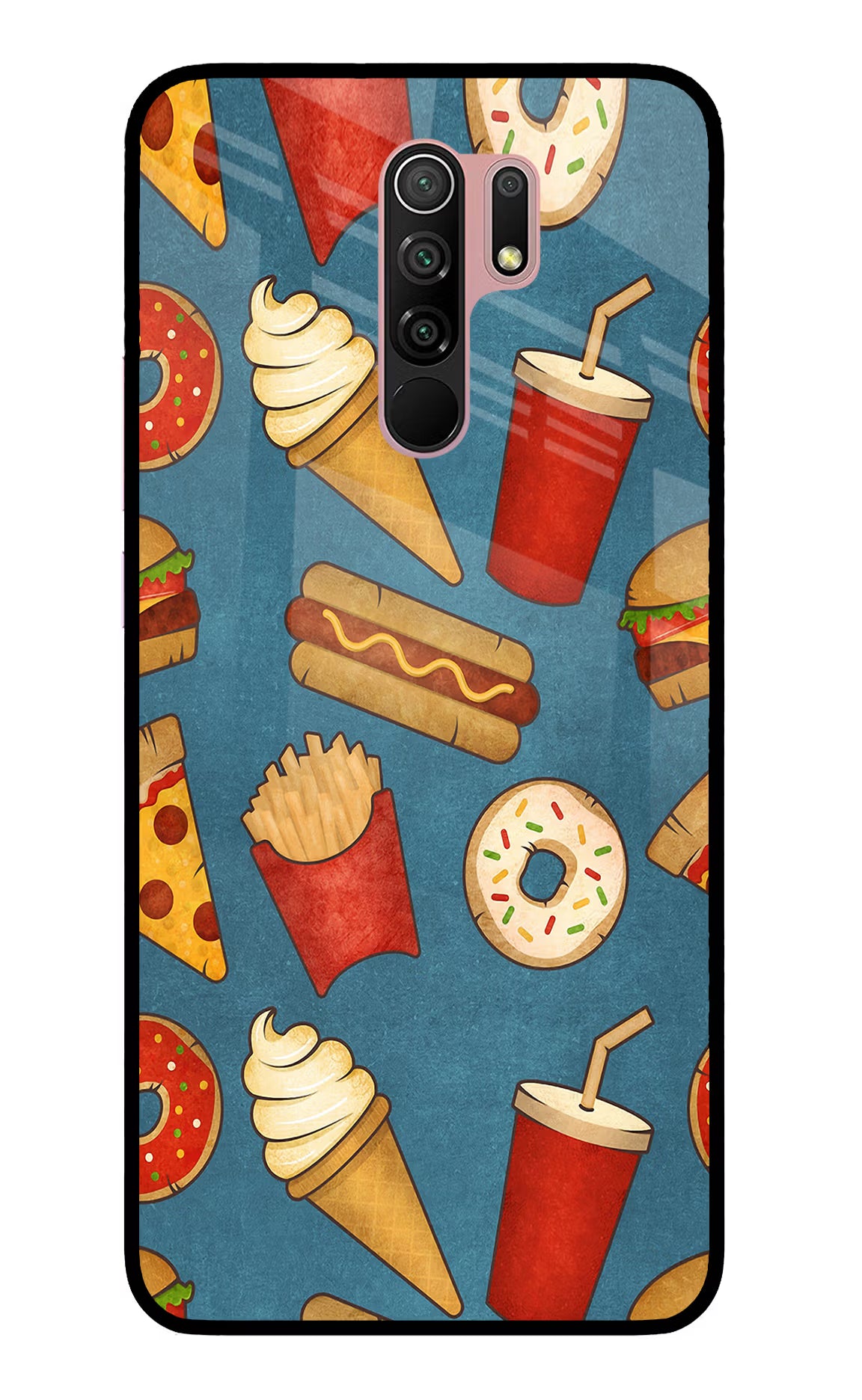 Foodie Redmi 9 Prime/Poco M2/M2 reloaded Glass Case