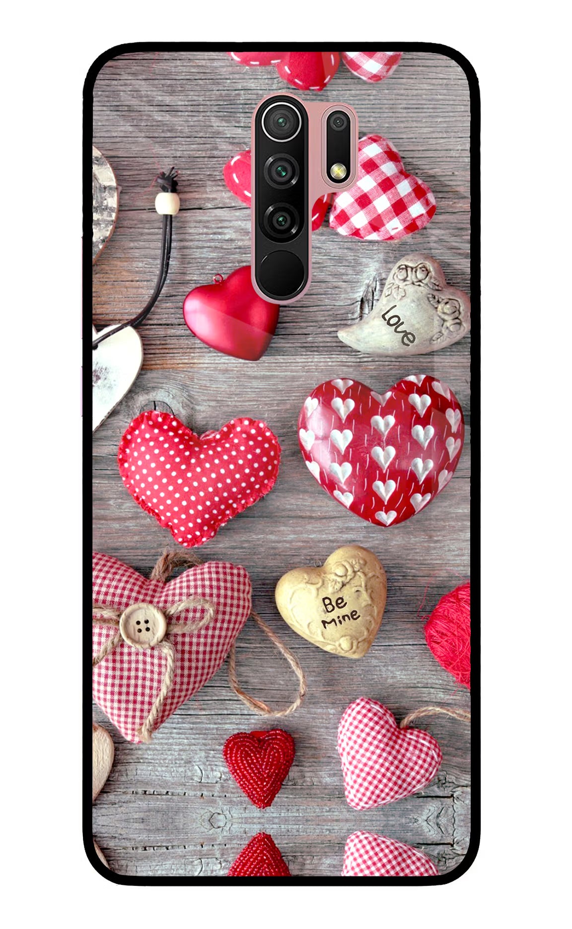 Love Wallpaper Redmi 9 Prime/Poco M2/M2 reloaded Glass Case Back Cover by Casekaro