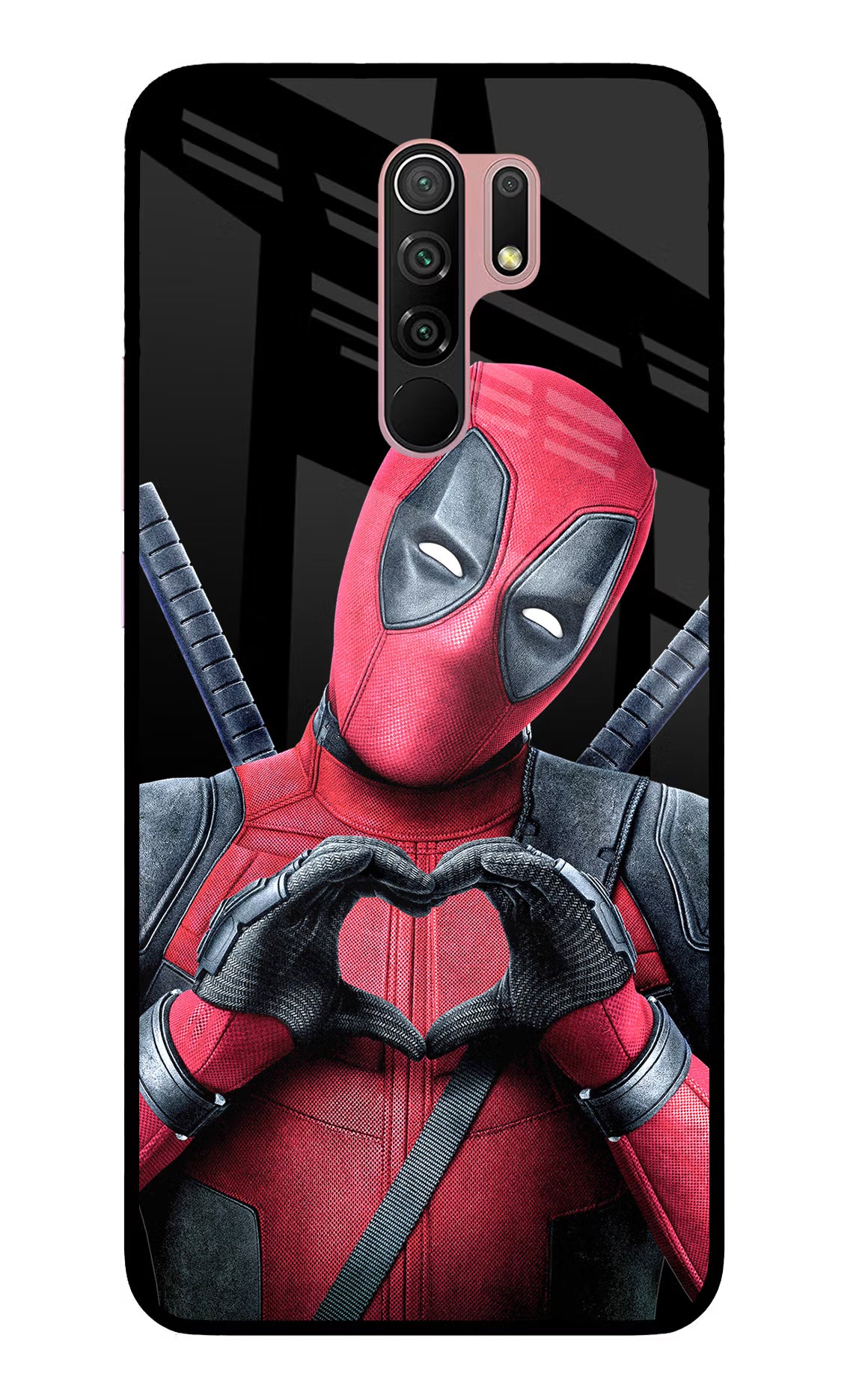 Deadpool Redmi 9 Prime/Poco M2/M2 reloaded Glass Case