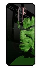 HULK Redmi 9 Prime/Poco M2/M2 reloaded Glass Case Back Cover by Casekaro