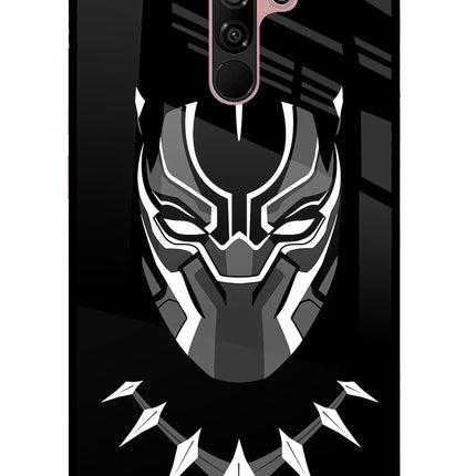 Black Panther Redmi 9 Prime/Poco M2/M2 reloaded Glass Case Back Cover by Casekaro