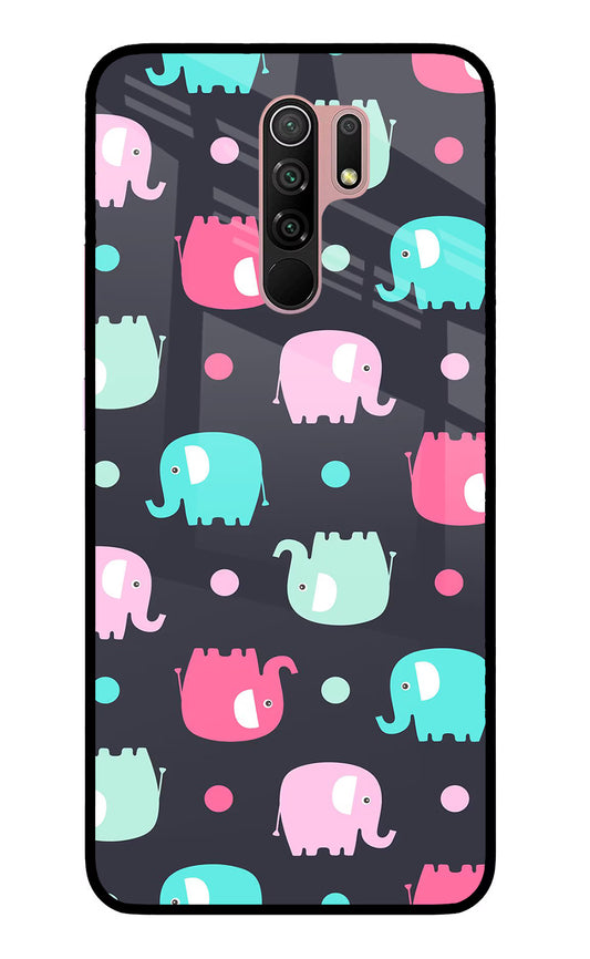Elephants Redmi 9 Prime/Poco M2/M2 reloaded Glass Case