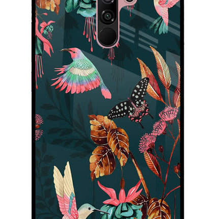 Birds Redmi 9 Prime/Poco M2/M2 reloaded Glass Case Back Cover by Casekaro