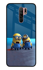 Minion Laughing Redmi 9 Prime/Poco M2/M2 reloaded Glass Case Back Cover by Casekaro
