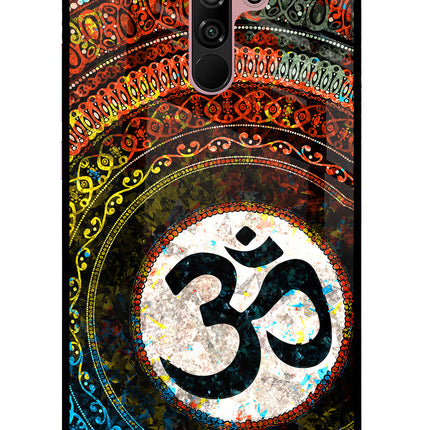 Om Cultural Redmi 9 Prime/Poco M2/M2 reloaded Glass Case Back Cover by Casekaro