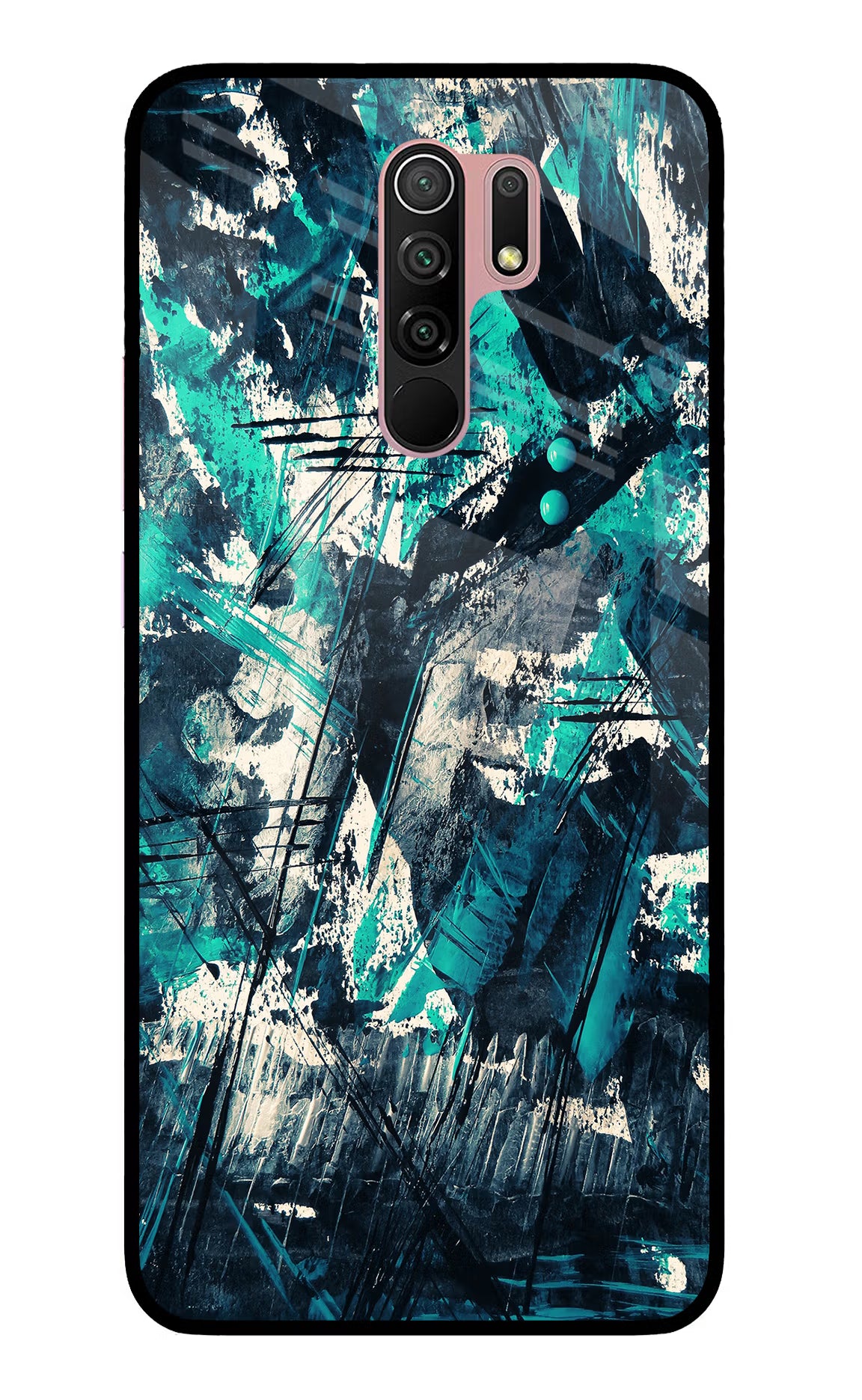 Artwork Redmi 9 Prime/Poco M2/M2 reloaded Glass Case Back Cover by Casekaro
