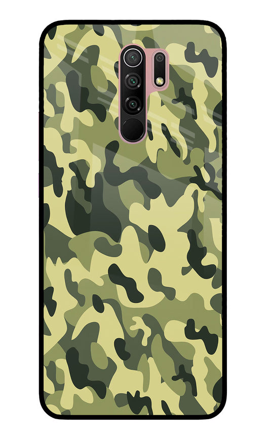Camouflage Redmi 9 Prime/Poco M2/M2 reloaded Glass Case