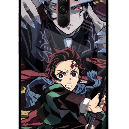 Demon Slayer Redmi 9 Prime/Poco M2/M2 reloaded Glass Case Back Cover by Casekaro