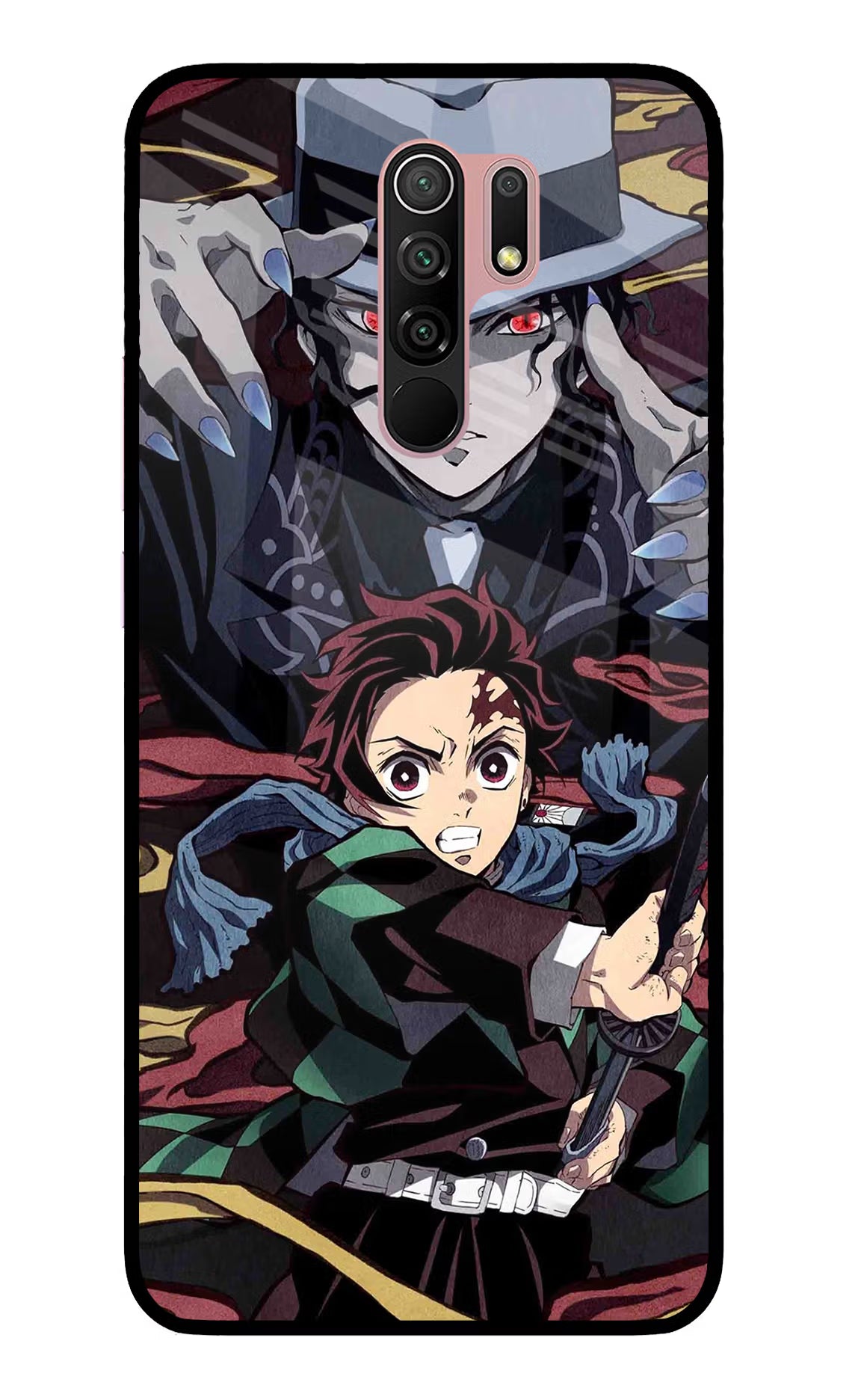 Demon Slayer Redmi 9 Prime/Poco M2/M2 reloaded Glass Case Back Cover by Casekaro