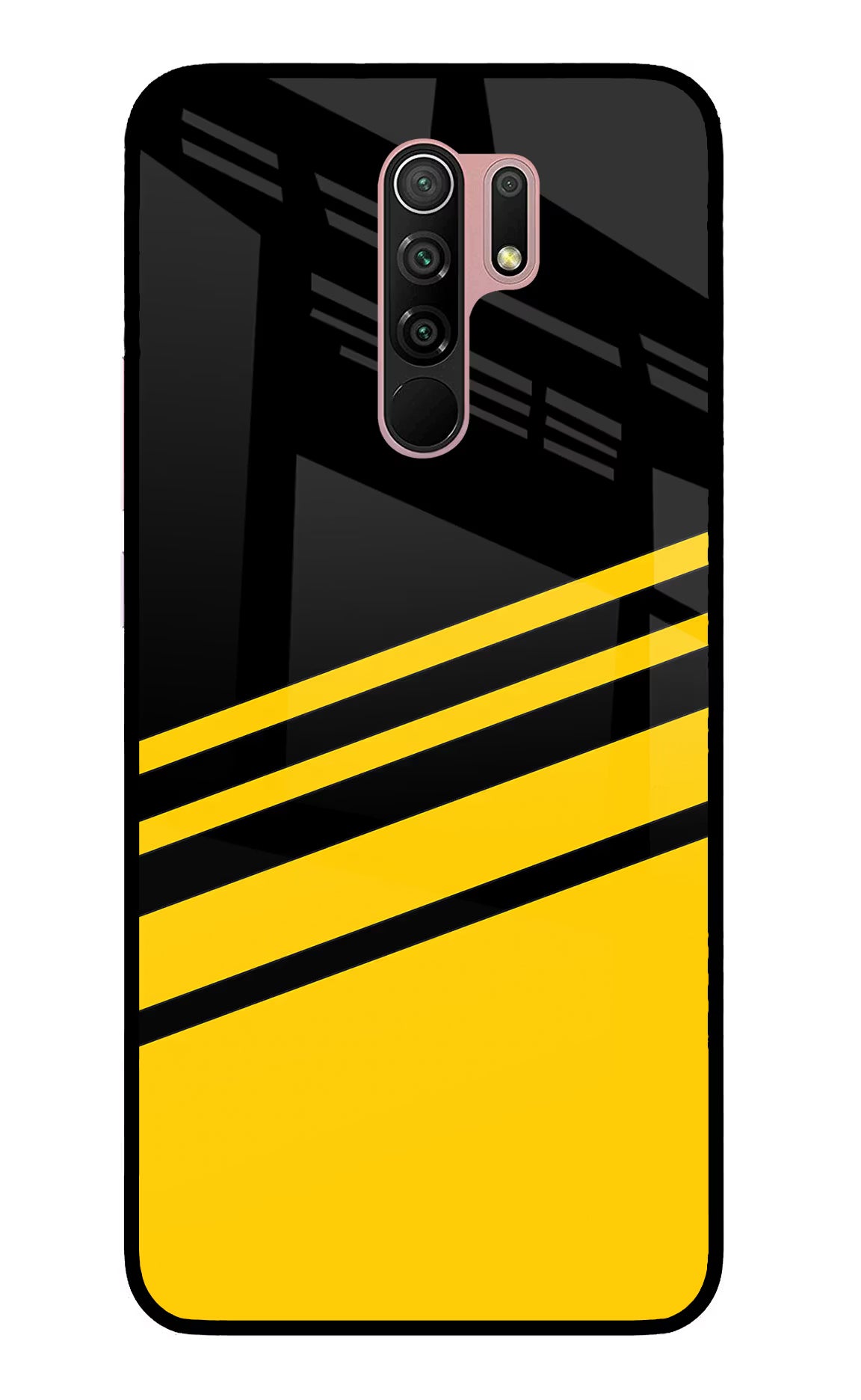 Yellow Shades Redmi 9 Prime/Poco M2/M2 reloaded Glass Case Back Cover by Casekaro