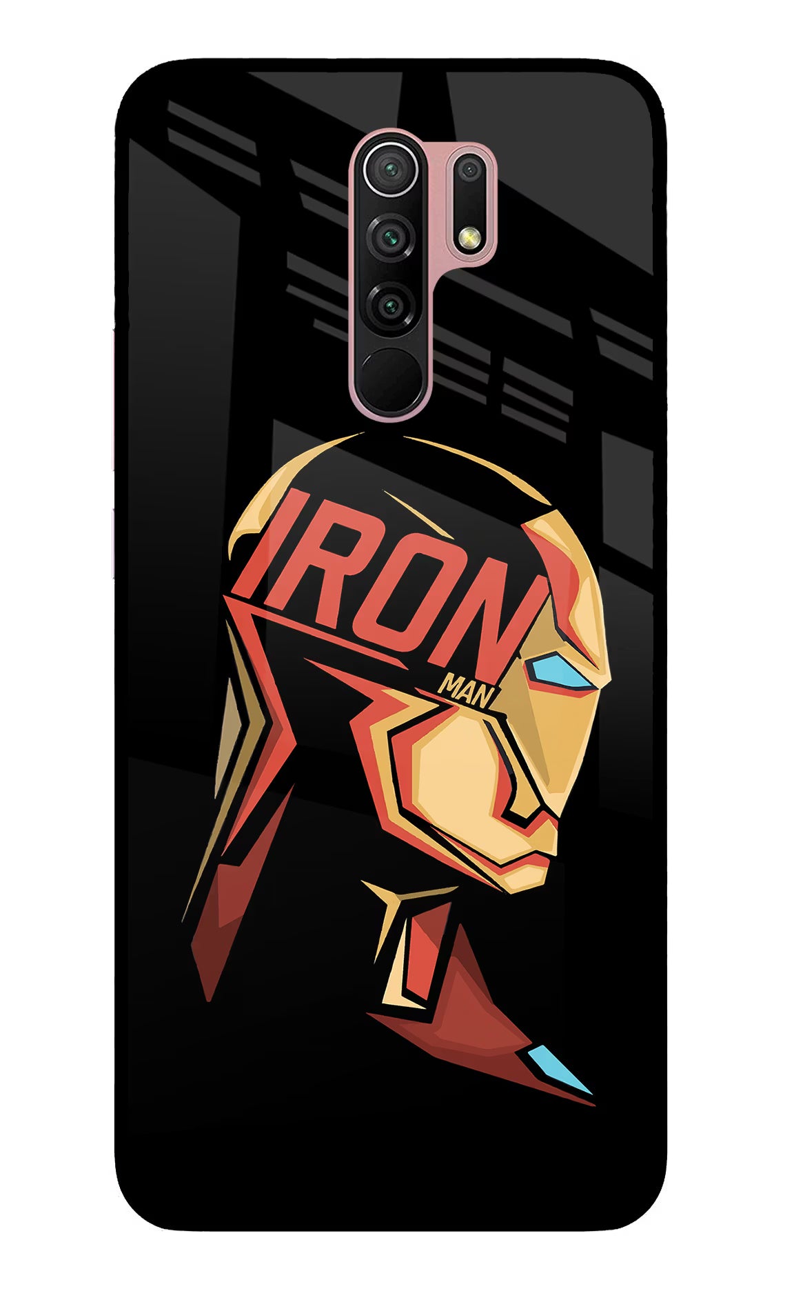IronMan Redmi 9 Prime/Poco M2/M2 reloaded Glass Case Back Cover by Casekaro