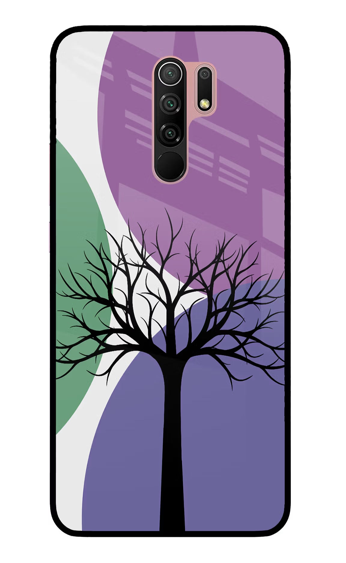 Tree Art Redmi 9 Prime/Poco M2/M2 reloaded Glass Case
