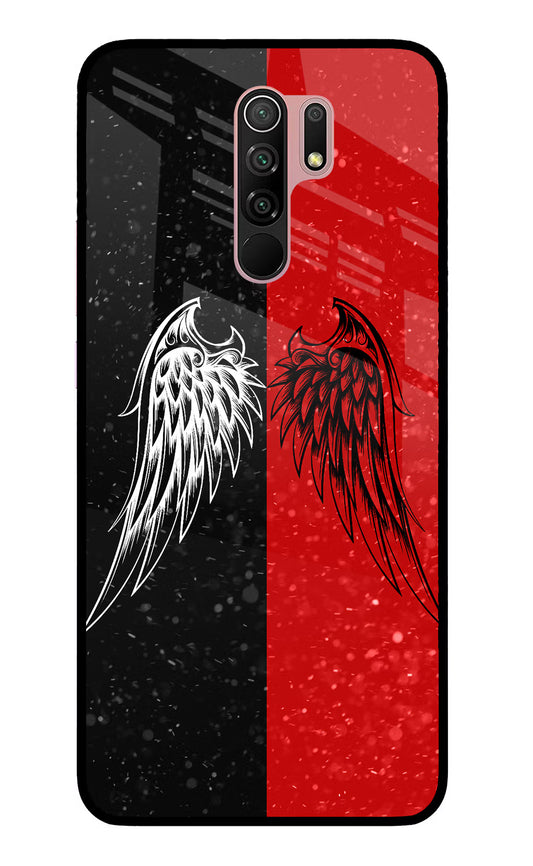 Wings Redmi 9 Prime/Poco M2/M2 reloaded Glass Case