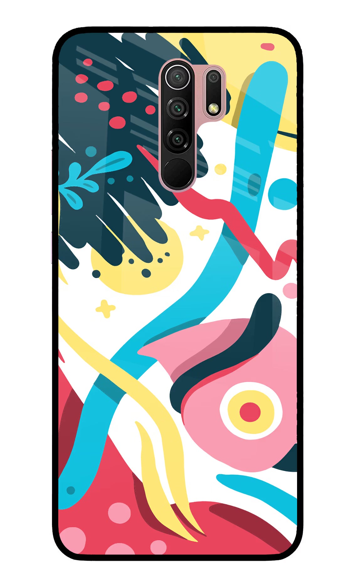 Trippy Redmi 9 Prime/Poco M2/M2 reloaded Glass Case Back Cover by Casekaro