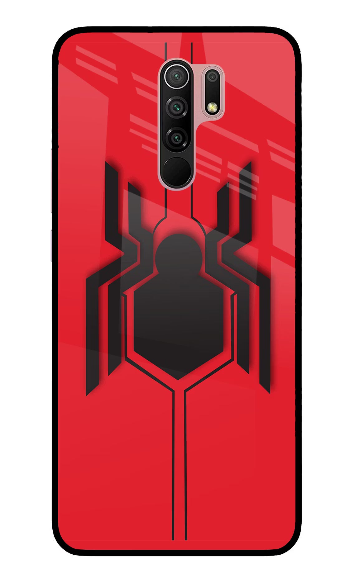 Spider Redmi 9 Prime/Poco M2/M2 reloaded Glass Case Back Cover by Casekaro