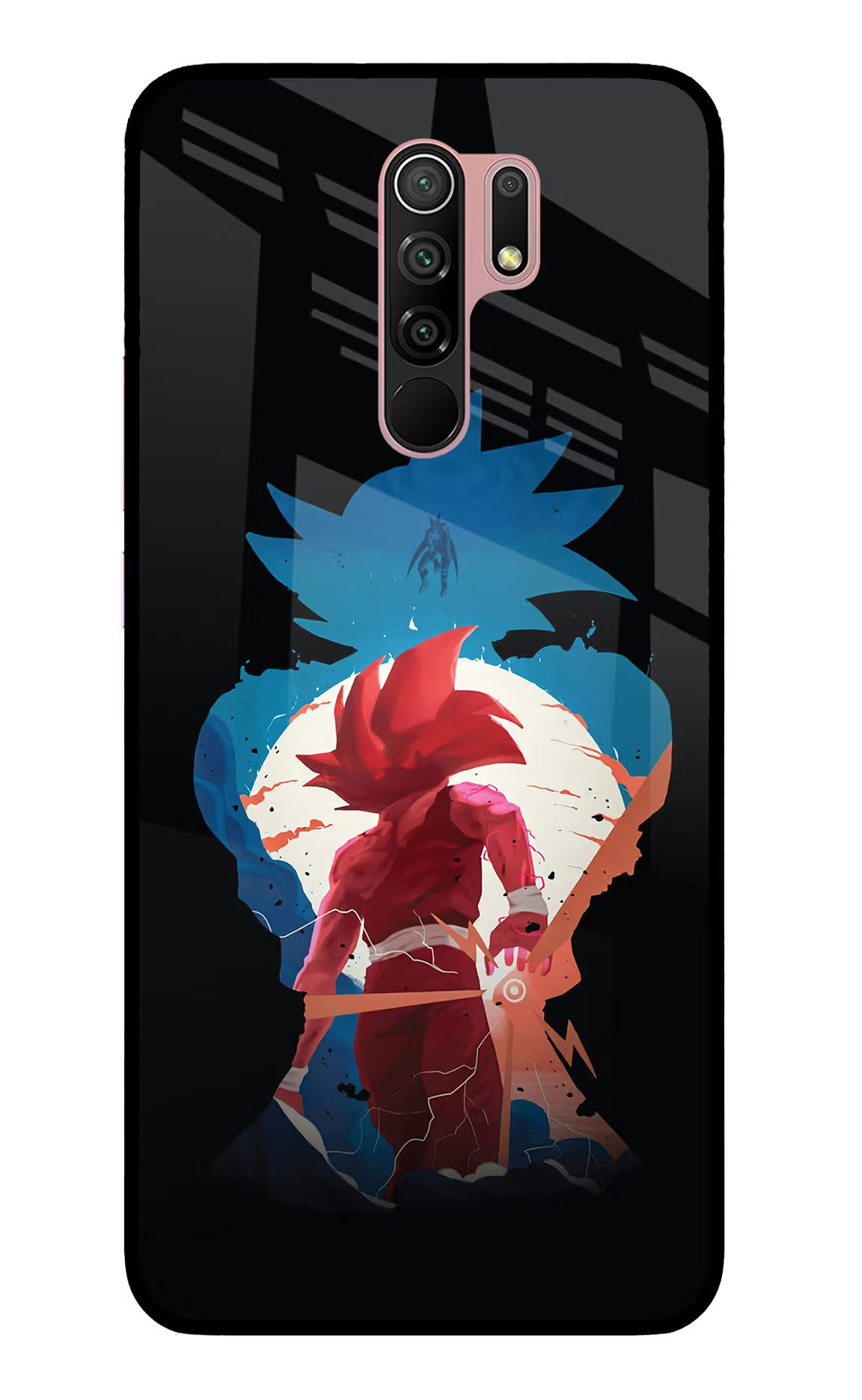 Goku Redmi 9 Prime/Poco M2/M2 reloaded Glass Case Back Cover by Casekaro