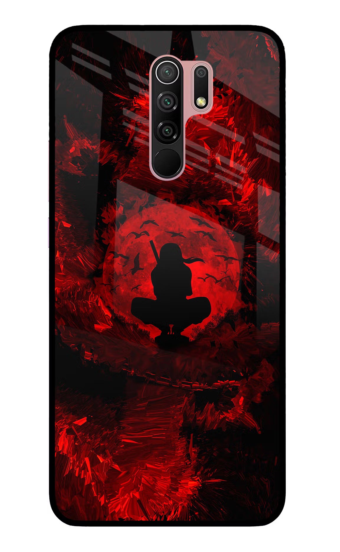 Itachi Uchiha Redmi 9 Prime/Poco M2/M2 reloaded Glass Case Back Cover by Casekaro